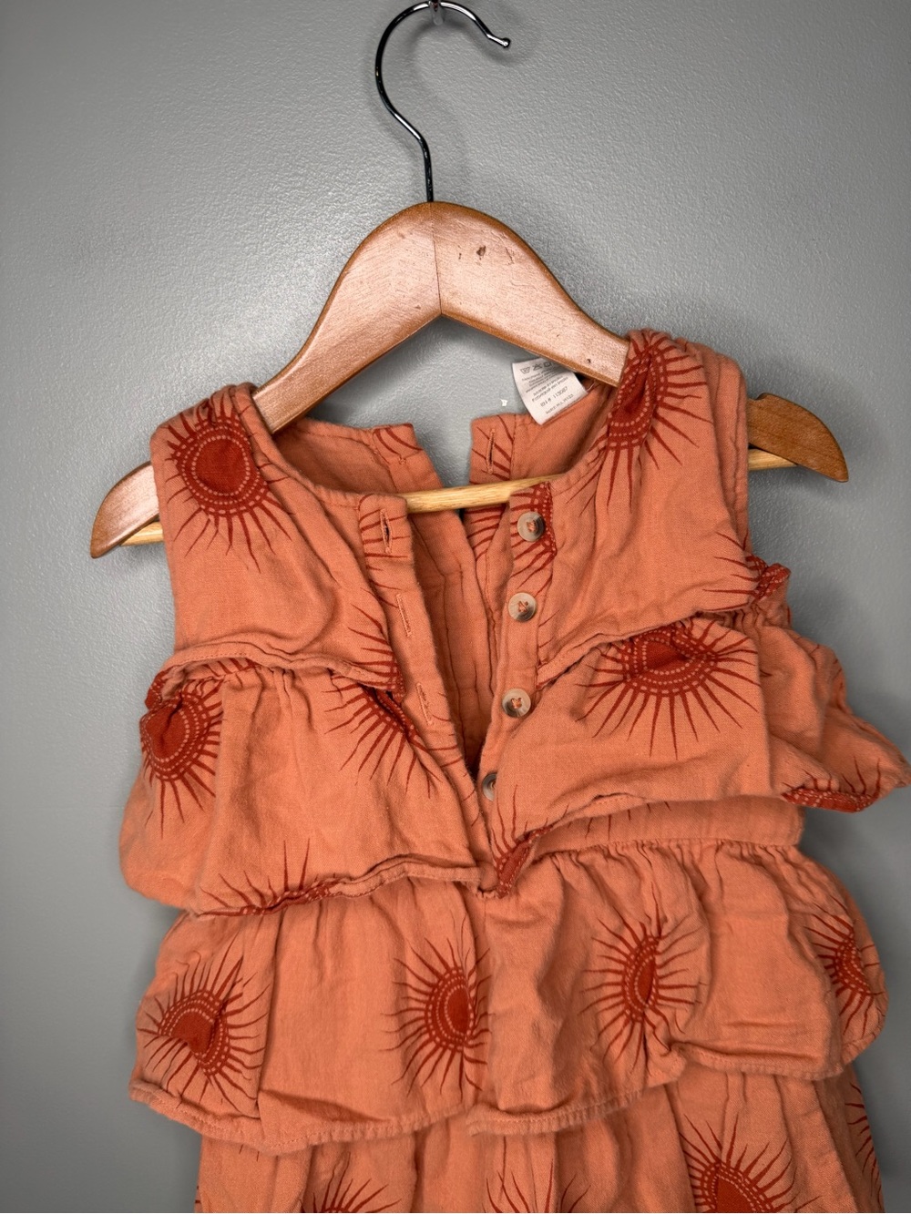 Kate Quinn Organic Cotton Sun Print Ruffle One Piece - Picture 4 of 10
